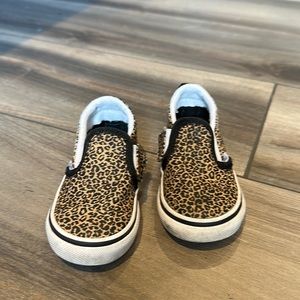 Vans cheetah leopard toddler sz 6.5